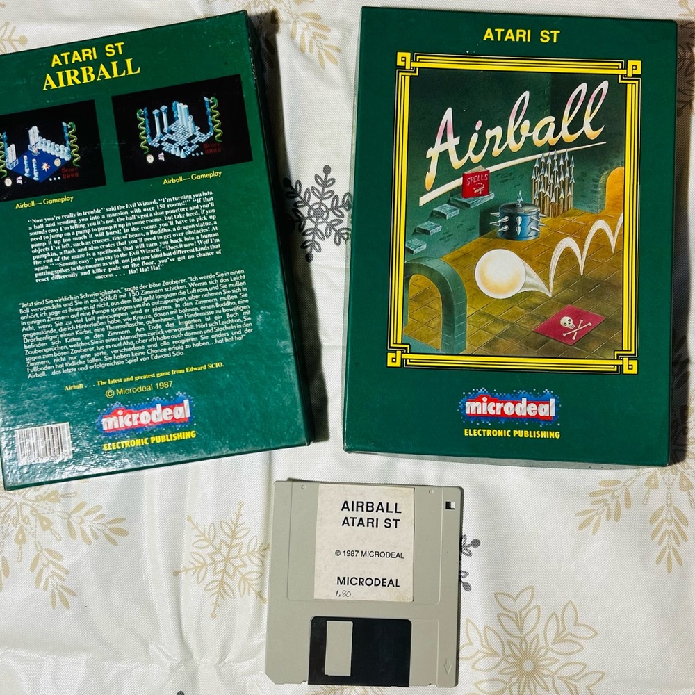 Atari ST Airball Game Box and Disk